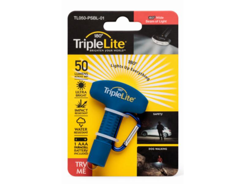 151926 Triple Lite 180 Deg LED Flashlight, Blue