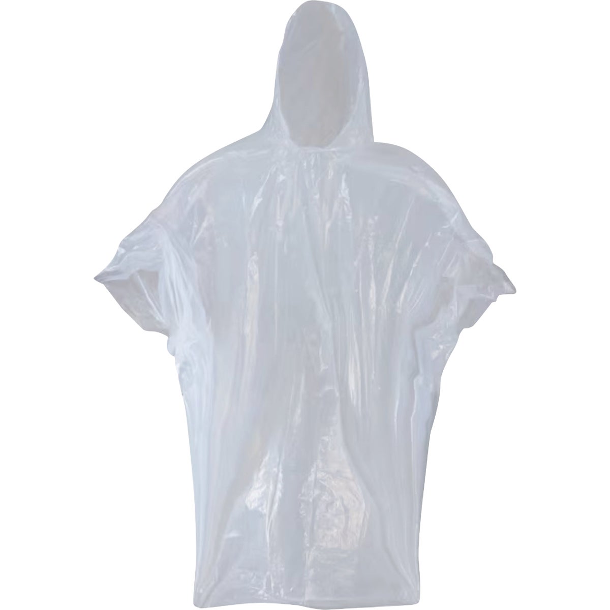152090 50 x 80 in. Unisex Boss Clear Disposable Rain Poncho