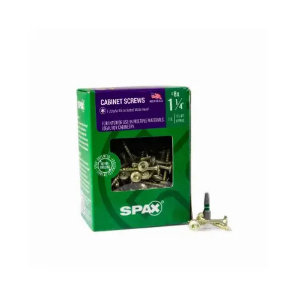 152234 8 x 1.25 in. Washer Head Interior Multi-Material Construction Screw - Pack of 195