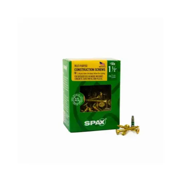 152339 10 x 1.5 in. Flat Head Interior Multi-Material Construction Screw - Pack of 133