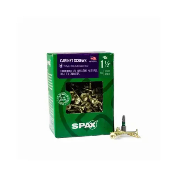 152235 8 x 1.5 in. Washer Head Interior Multi-Material Construction Screw - Pack of 175