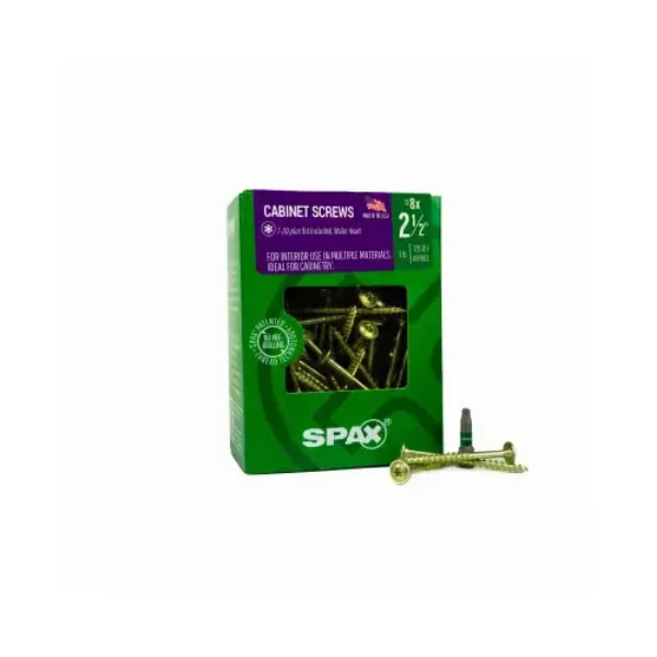 152244 8 x 2.5 in. Washer Head Interior Multi-Material Construction Screw - Pack of 120