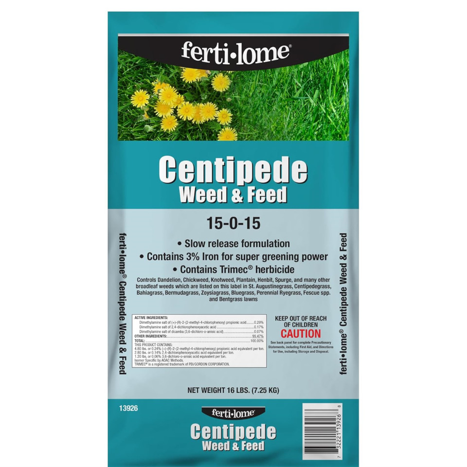 Centipede Weed & Feed Lawn Fertilizer For Multiple Grass Types 5000 sq ft