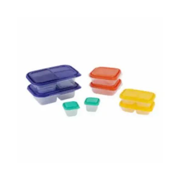 Picture of Bradshaw International 152586 Storage Lunch Set, Multi Color - 18 Piece