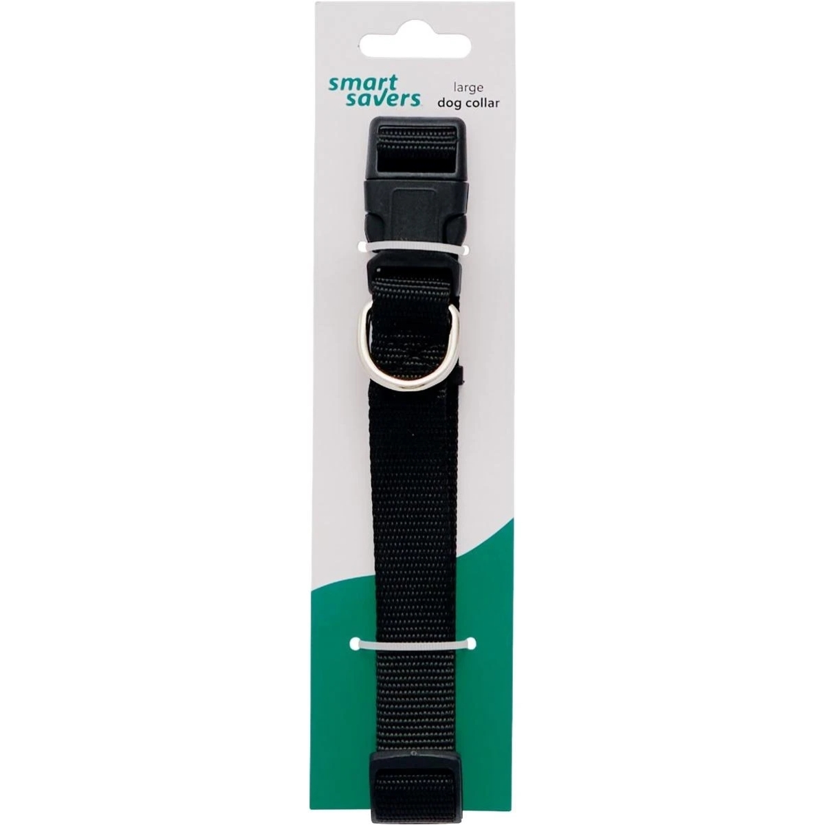 153948 12 to 20 in. Stainless Steel Black Dog Collar