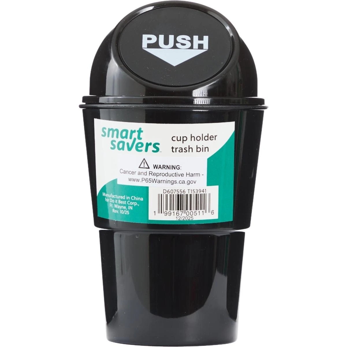 153941 Stainless Steel Cup Holder Trash Bin