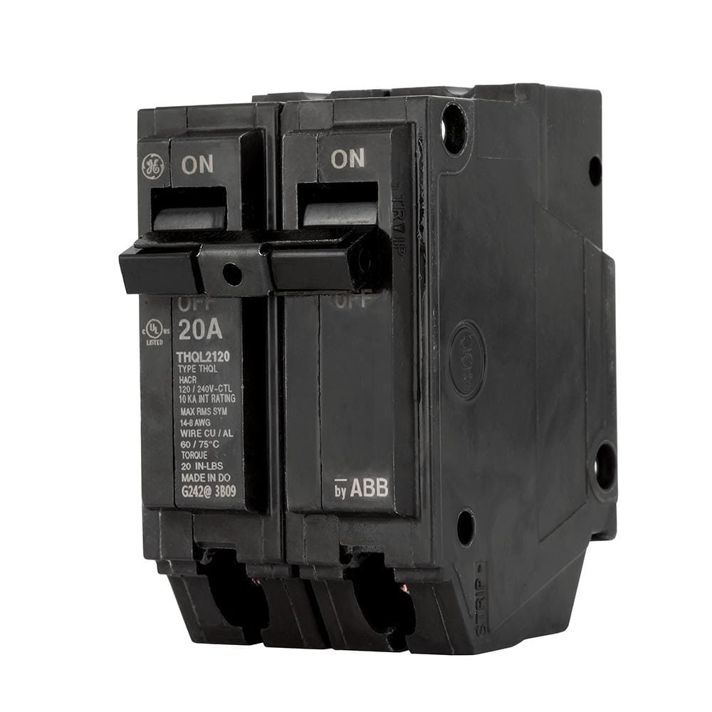 THQL 20A Double-Pole Standard Trip Circuit Breaker