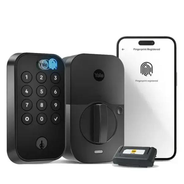 153542 2.38 x 2.75 in. Yale Assure Lock 2 Touch Series Keypad with Wi-Fi, Black Suede