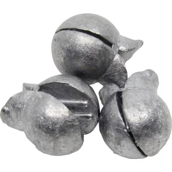 153773 Split Sinker Fishing Weights with Removable Wings - Poly Bag Pack - Size 7 - 30 Piece
