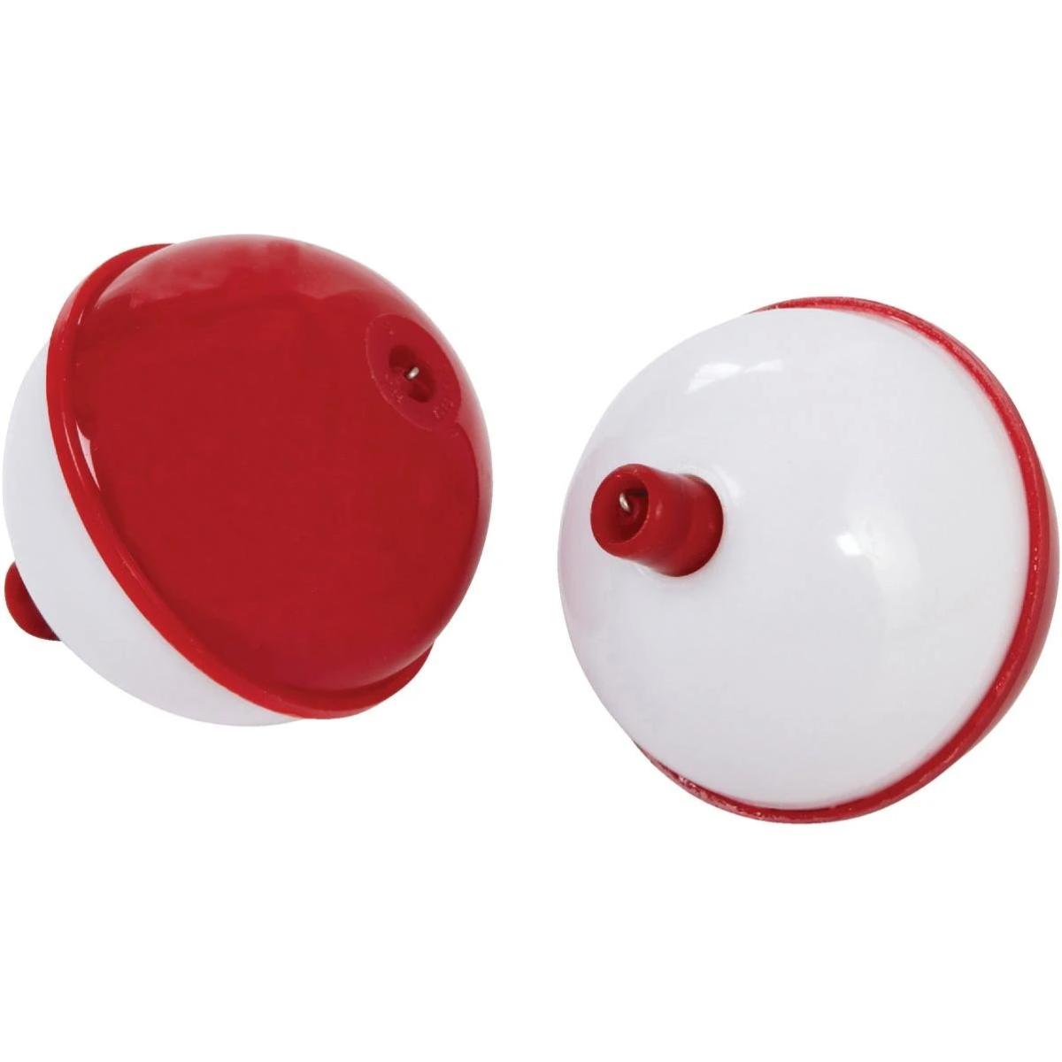 153751 2 in. Snap on Float - Red & White Plastic - Pack of 2