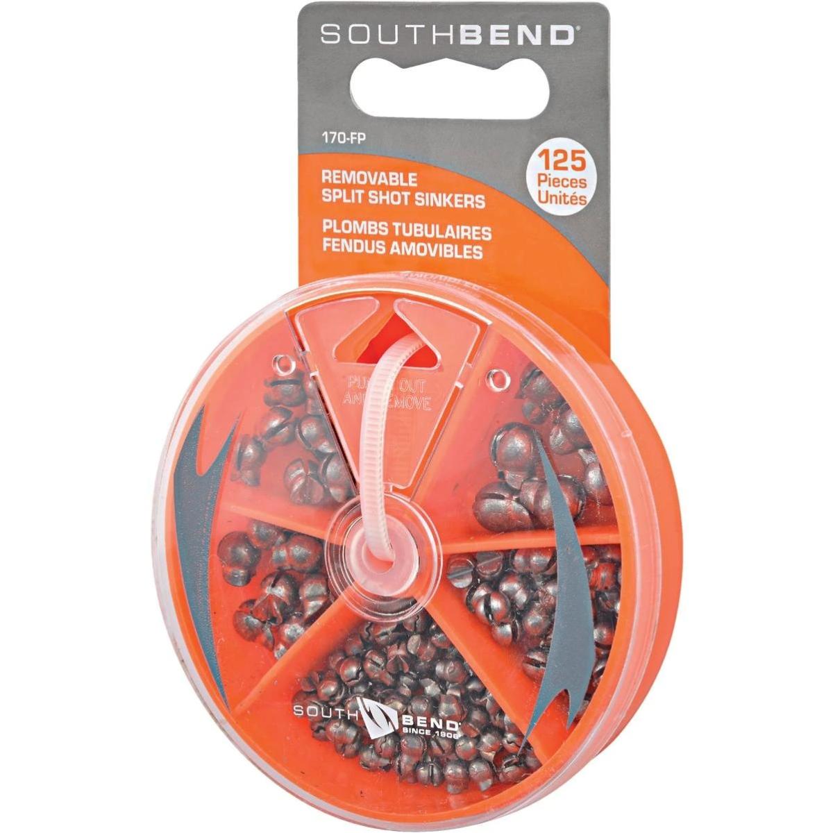 153775 Removable Split Shot Sinker Kit, Assorted Size - 124 Piece