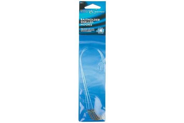 153726 Snelled Hook with Loop, Bronze - Size 4 - Pack of 6