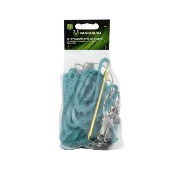 153737 46 in. Stainless Steel Chain Stringer with Quick Clips & Swivels