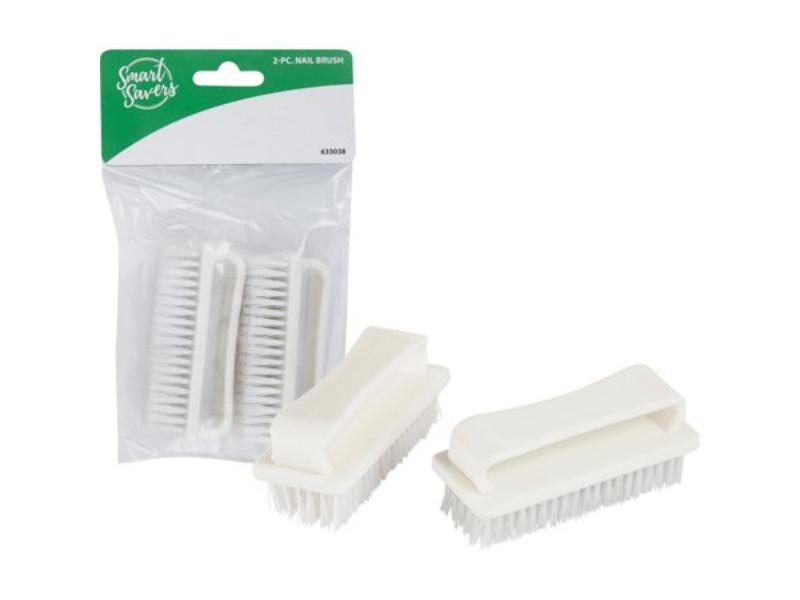 154200 Stainless Steel Hand & Nail Brush - 2 Piece