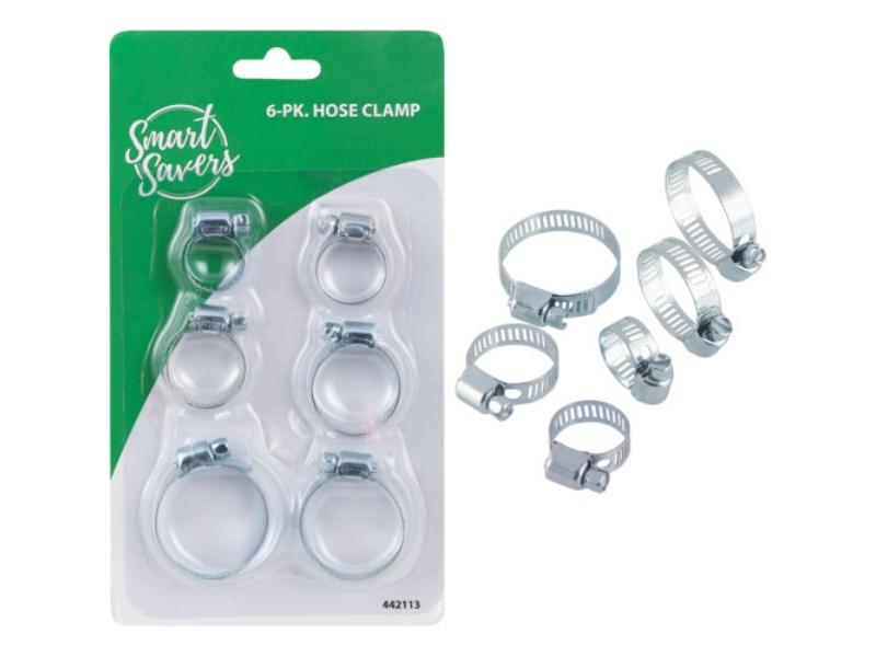 153899 Stainless Steel Hose Clamp - Pack of 6