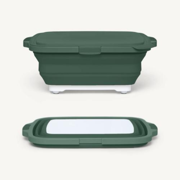 154378 12 x 16 in. BBQ Prep Tub - Junior Size - Green