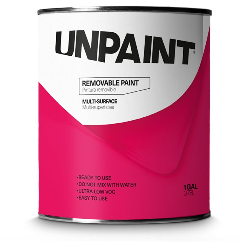 154554 1 gal Unpaint Removable Water Base Matte Interior Wall Paint, Clear Base
