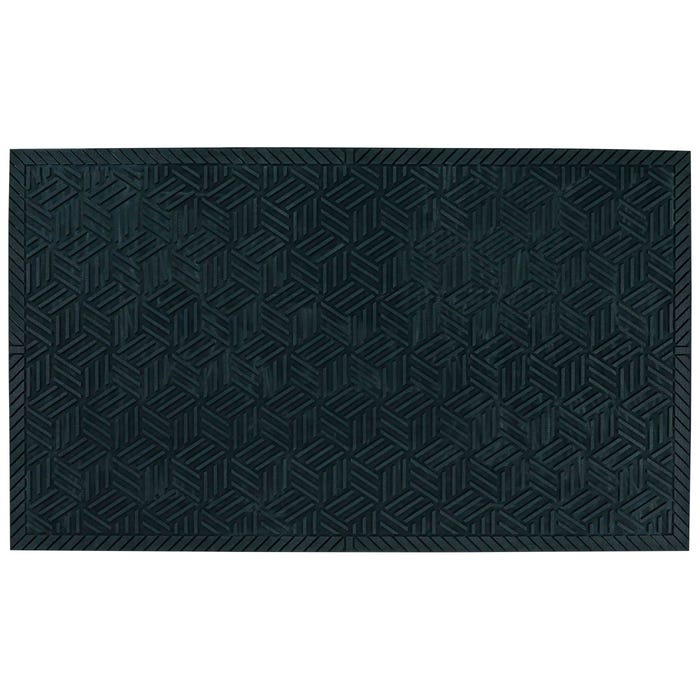 Centurion 155446 4 x 6 ft. Super Scrape Plus Entrance Mat without Holes - Black