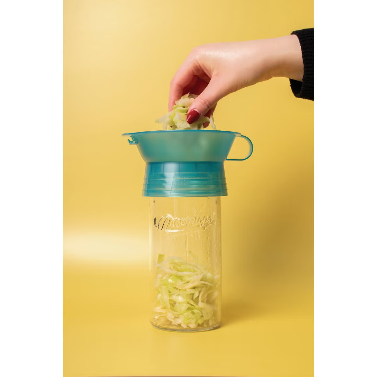 Picture of Masontops 155488 6-in-1 Smart Multifunctional Canning Funnel, Green