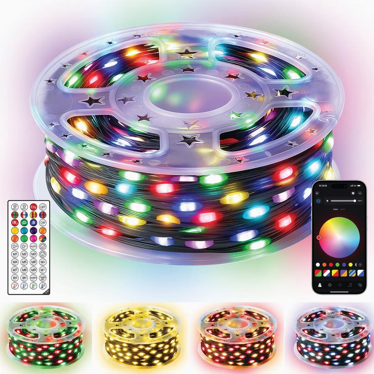 155930 300 Bulb LED RGB IP67 Smart Waterproof String Light Set