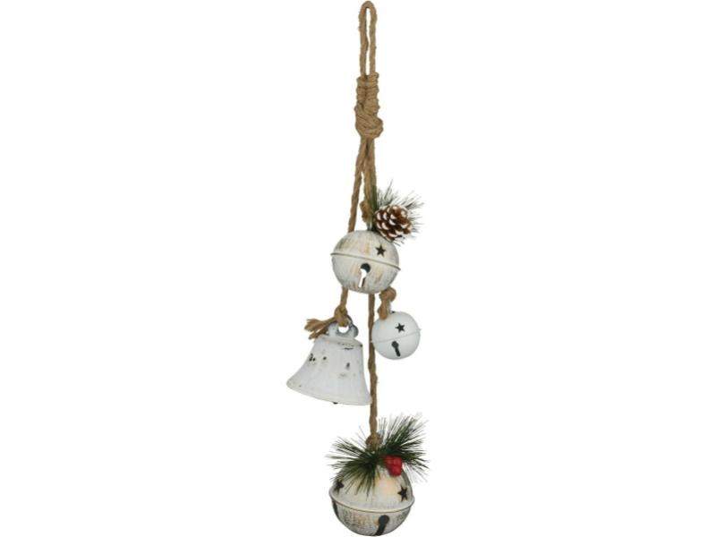 156664 Antique White Winter Bell Ornament