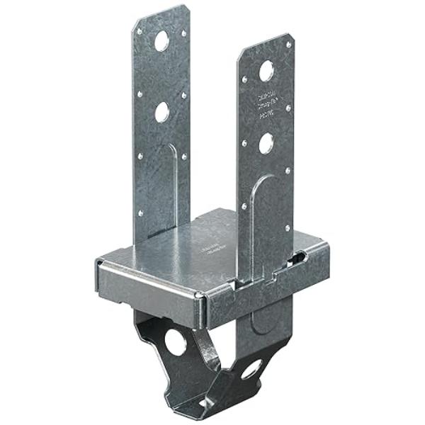 Simpson Strong Tie 157581 4 x 6 in. PBST ZMAX Galvanized Standoff Post Base, Black