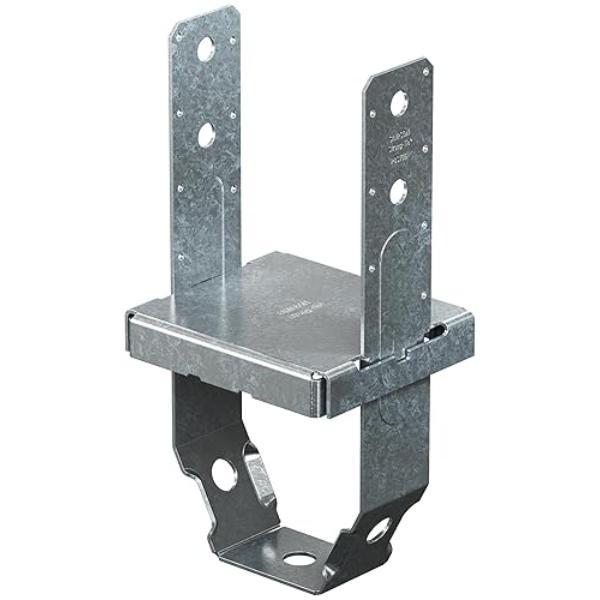 Simpson Strong Tie 157583 6 x 6 in. PBST ZMAX Galvanized Standoff Post Base, Black