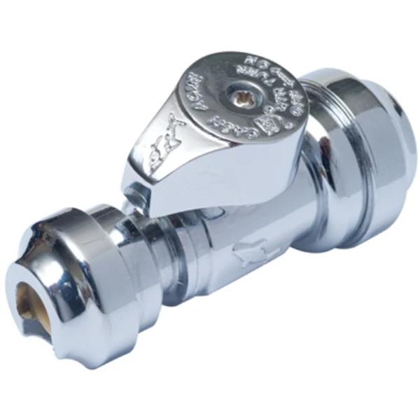 147220 0.5 x 0.375 in. Push-Fit Straight Stop