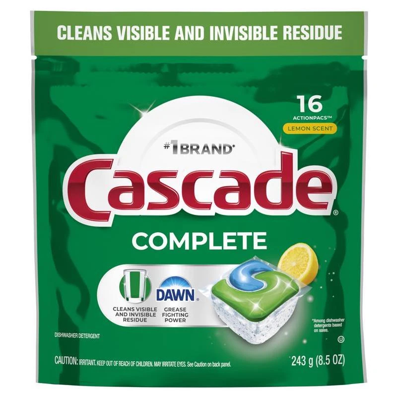 148000 Complete Dishwasher Pods44 Lemon  85 oz  16 Count