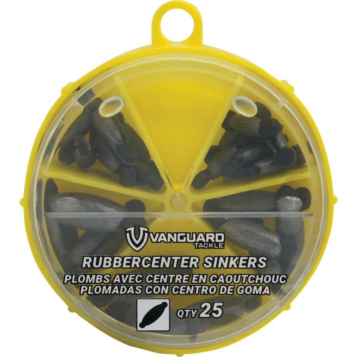 160959 Vanguard Rubber Center Sinker Kit Assortment - 25 Piece