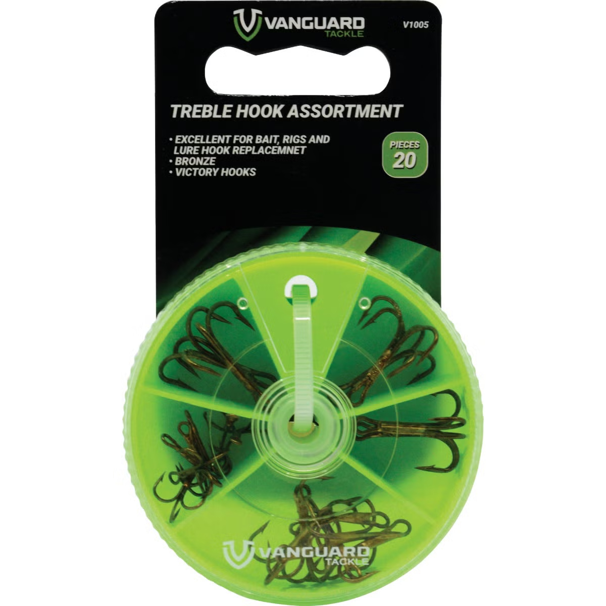160884 Vanguard Treble Hook Assortment - 20 Piece