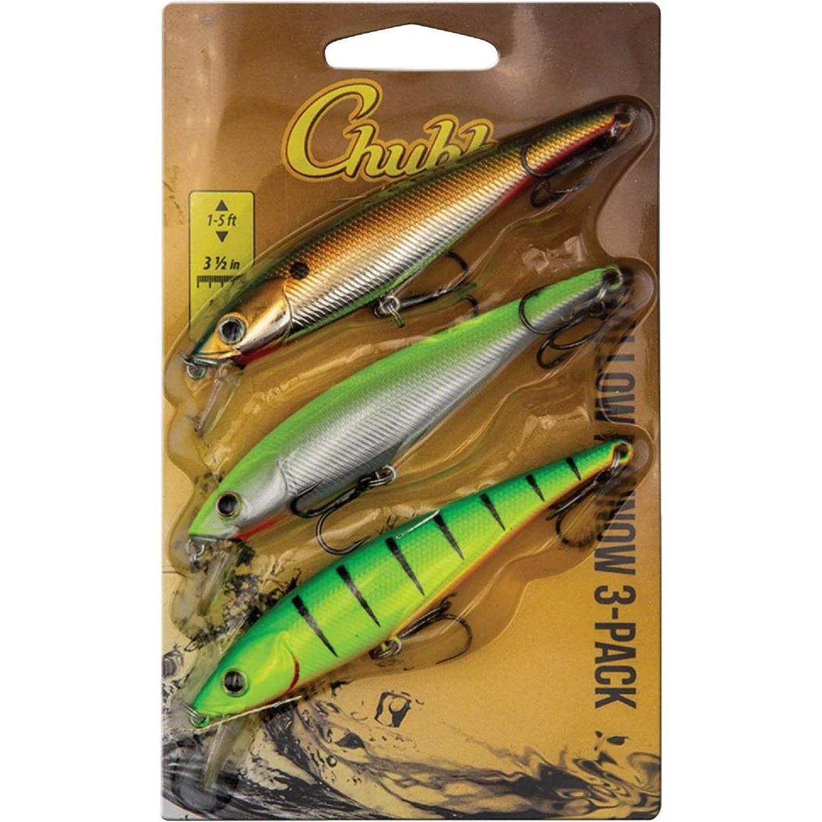 161002 3.5 in. Chubbs Shallow Minnow Pro Pack - 3 Piece