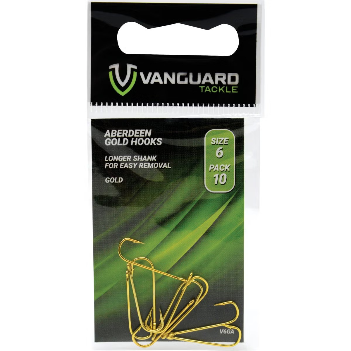 160882 Vanguard Aberdeen Gold Hooks - 10 Piece