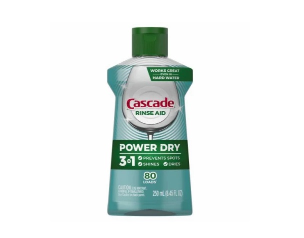 116253 845 fl oz Cascade Power Dry Dishwasher Rinse Aid Detergent