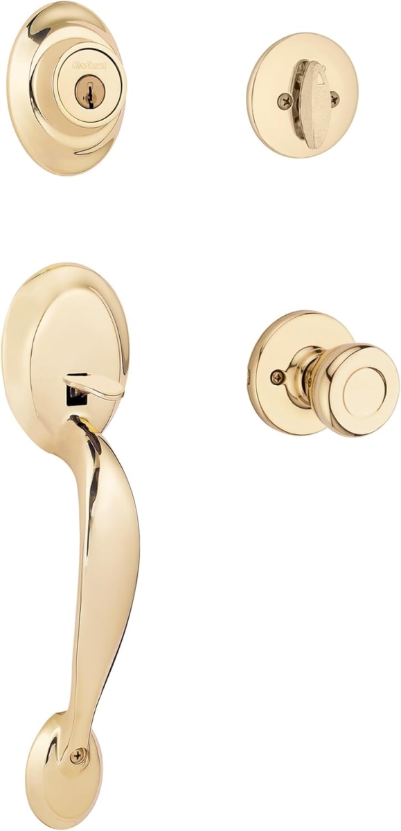 163546 Polished Brass Dakota Handleset
