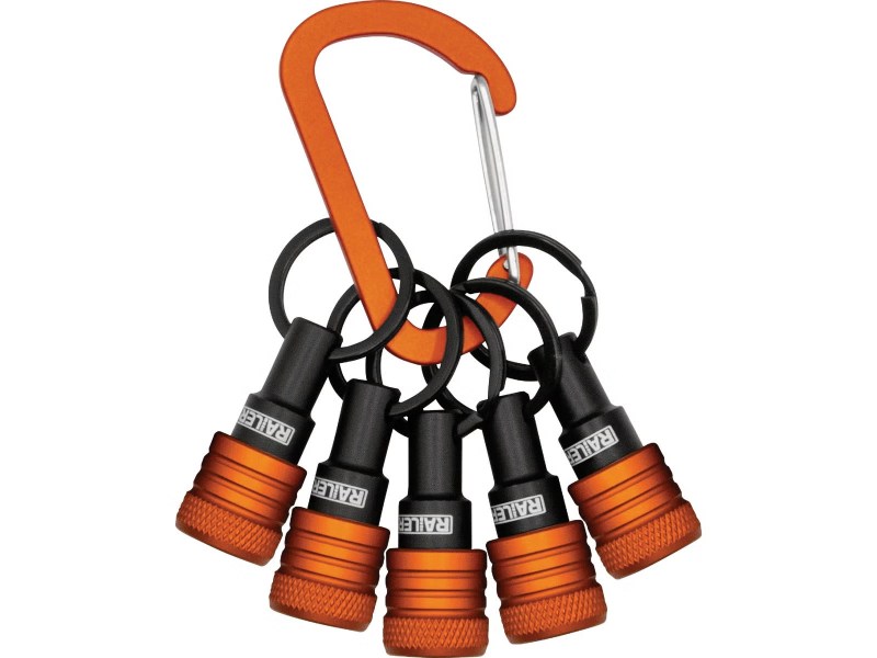162458 Orange Keychain Holder, 5 Piece