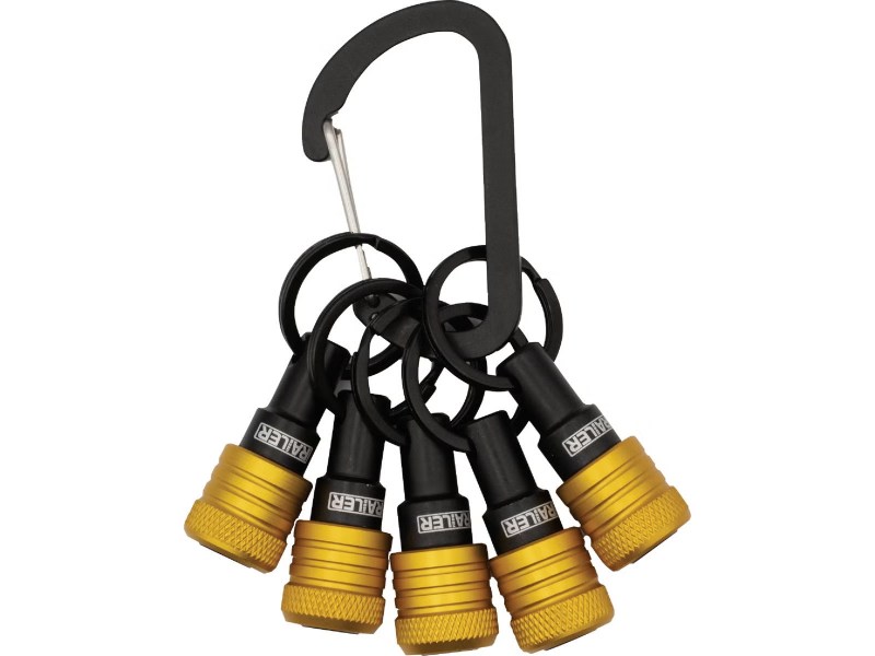 162462 Yellow Keychain Holder, 5 Piece