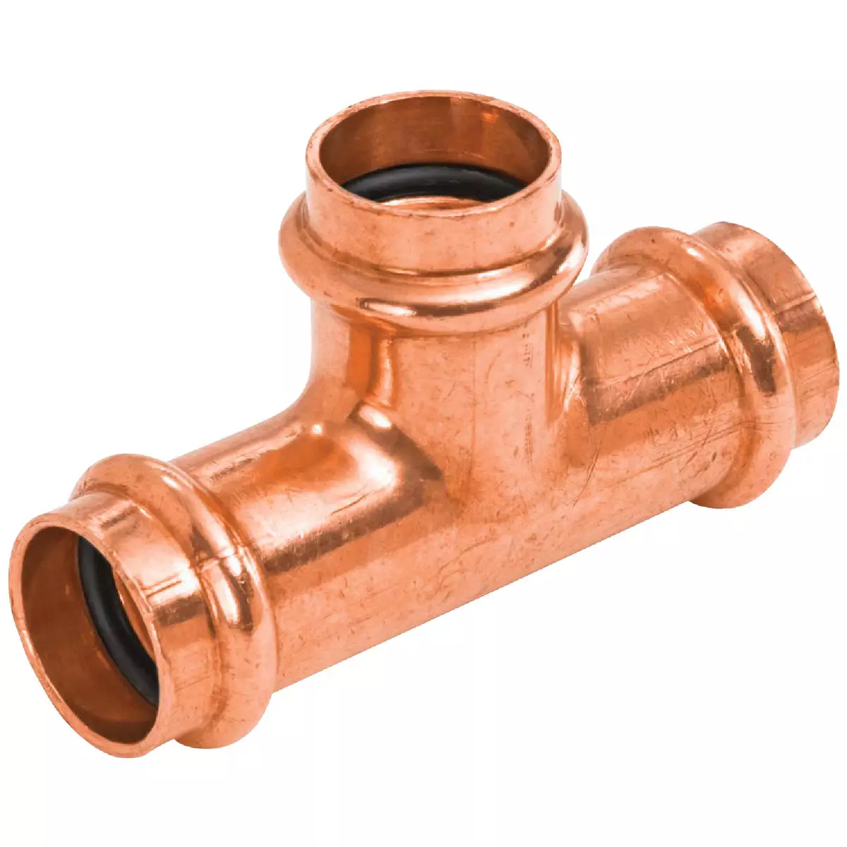 119524 0.75 x 0.5 x 0.5 in. Press Copper Tee Fitting