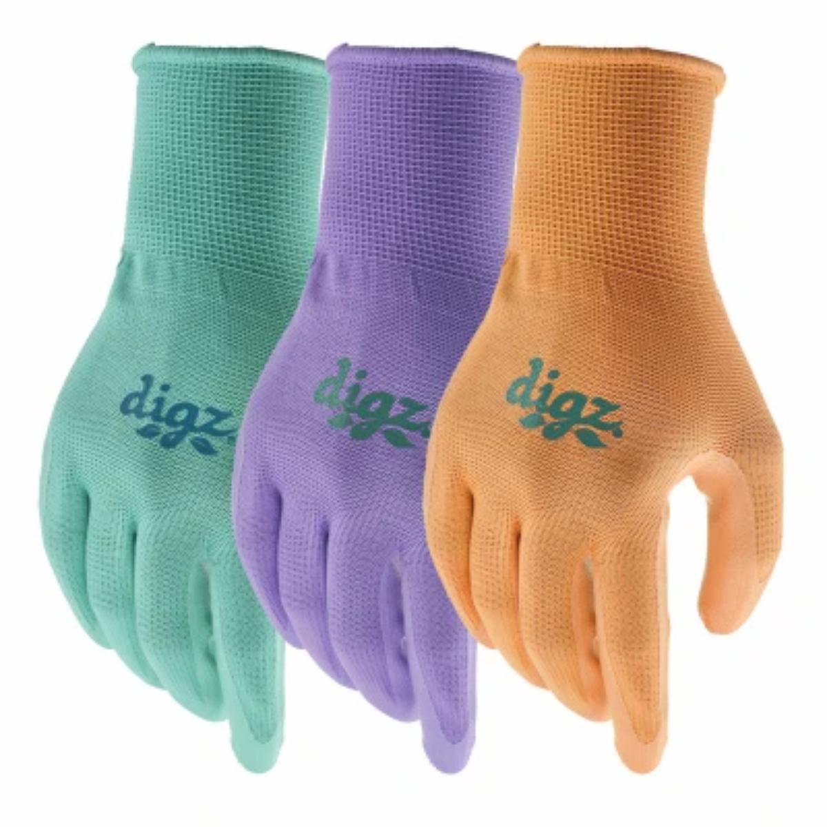 136488 Women Nitrile Gloves, Assorted Color - 3 Pair