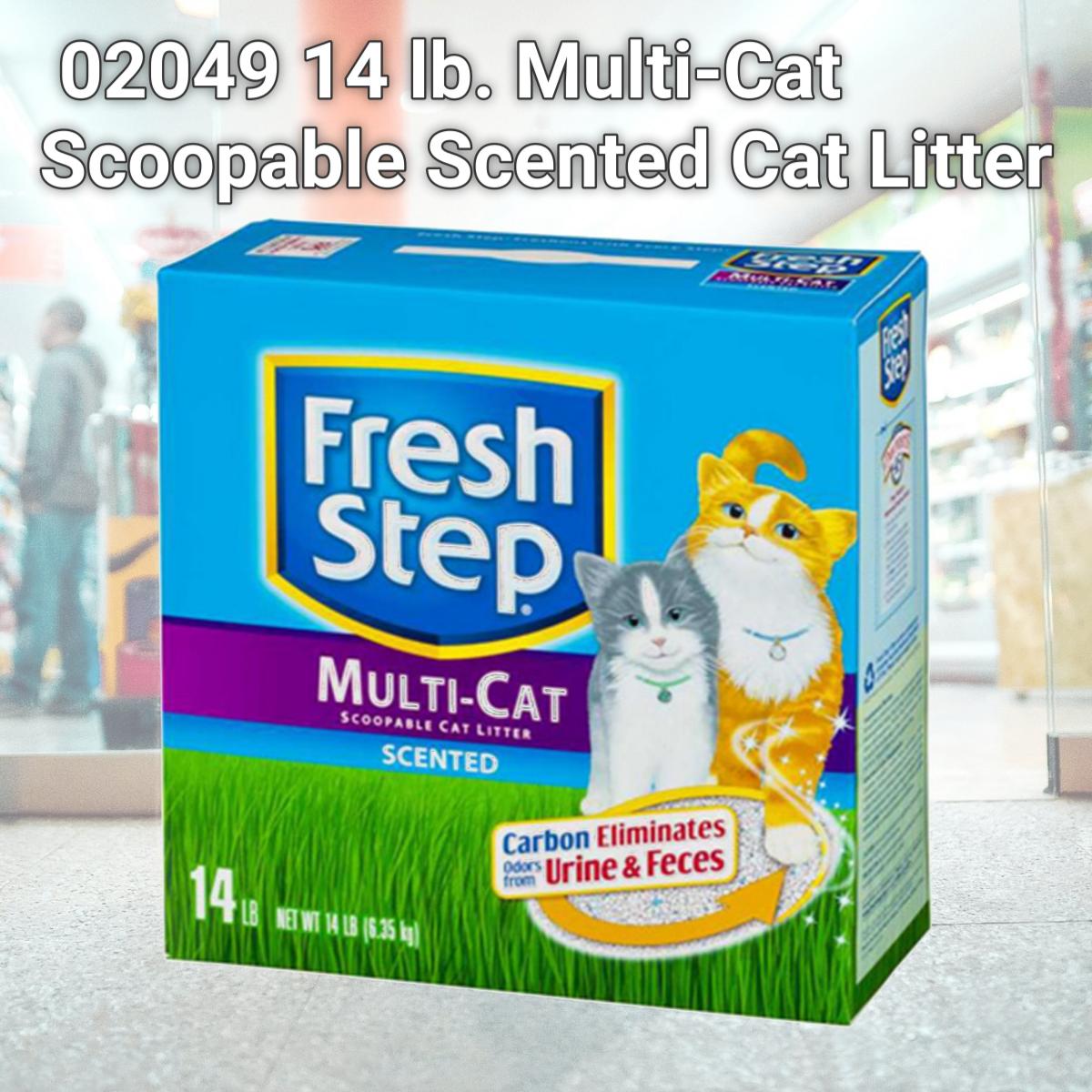Picture of Fresh Step 02049 14 lb. Multi-Cat Scoopable Scented Cat Litter