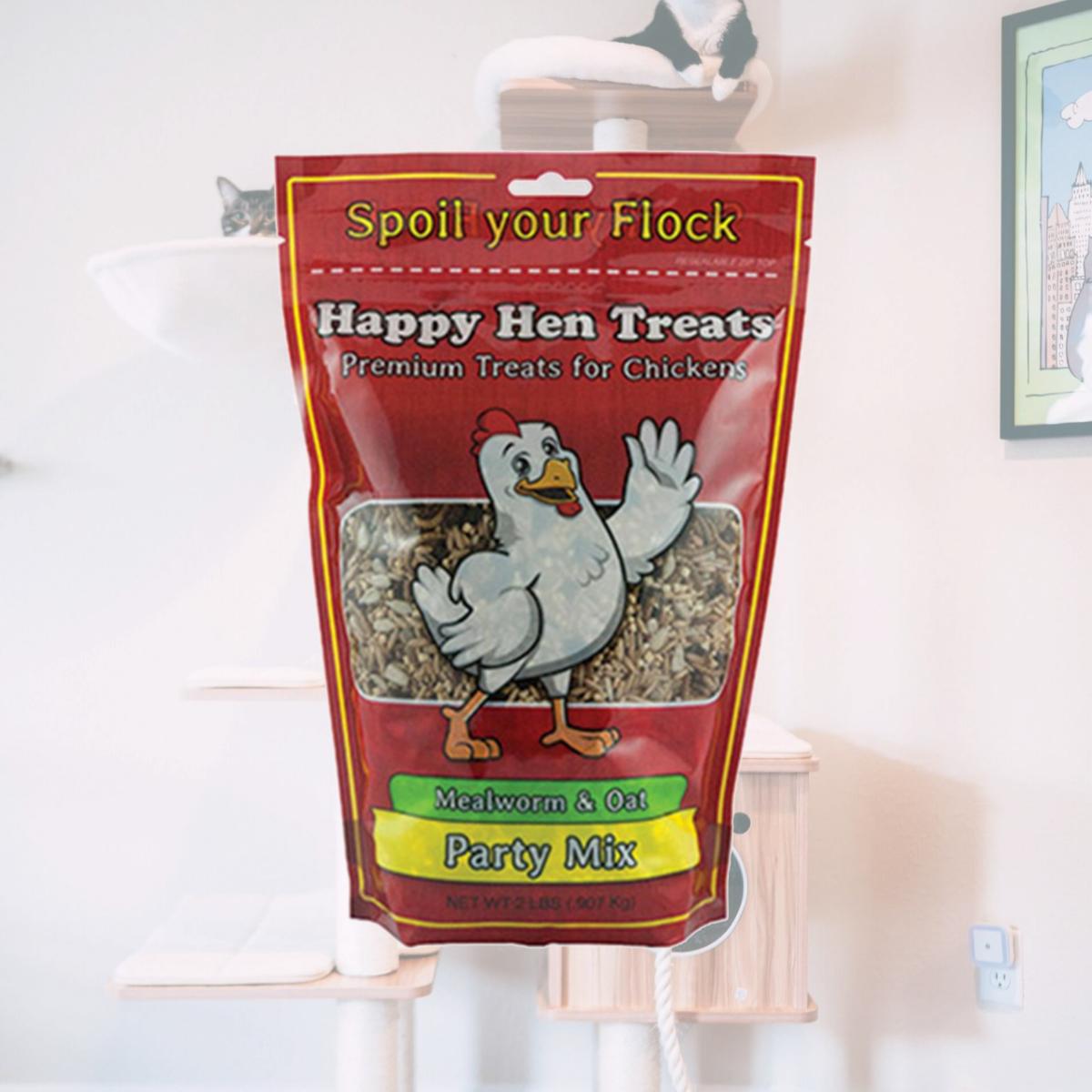 Picture of Happy Hen Treats 17015 2 lbs. Mealworm & Oats Party Mix