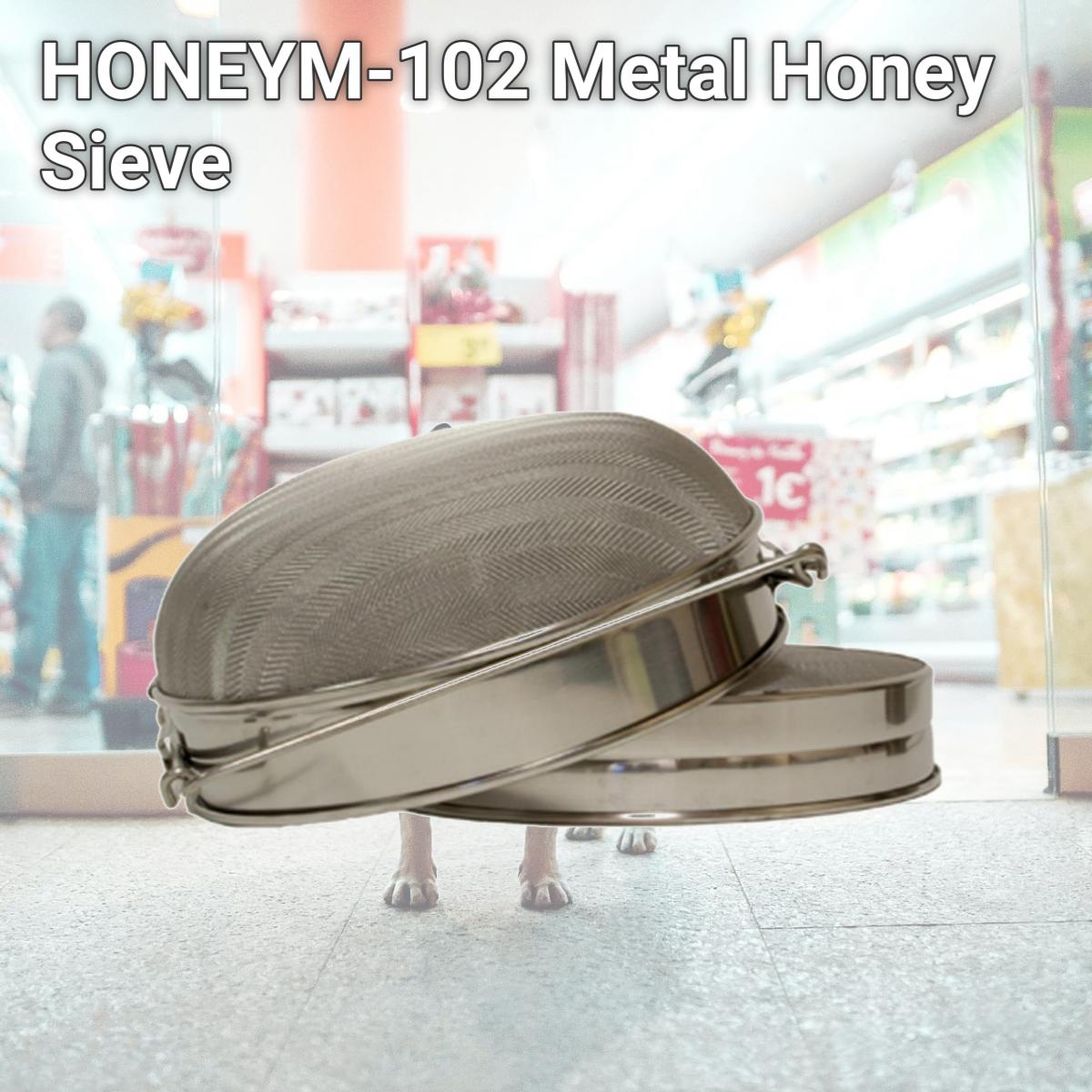 Picture of Harvest Lane Honey HONEYM-102 Metal Honey Sieve