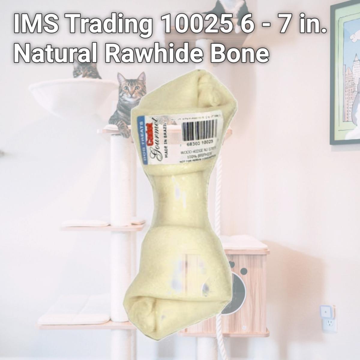 Picture of IMS Trading 10025 6 - 7 in. Natural Rawhide Bone