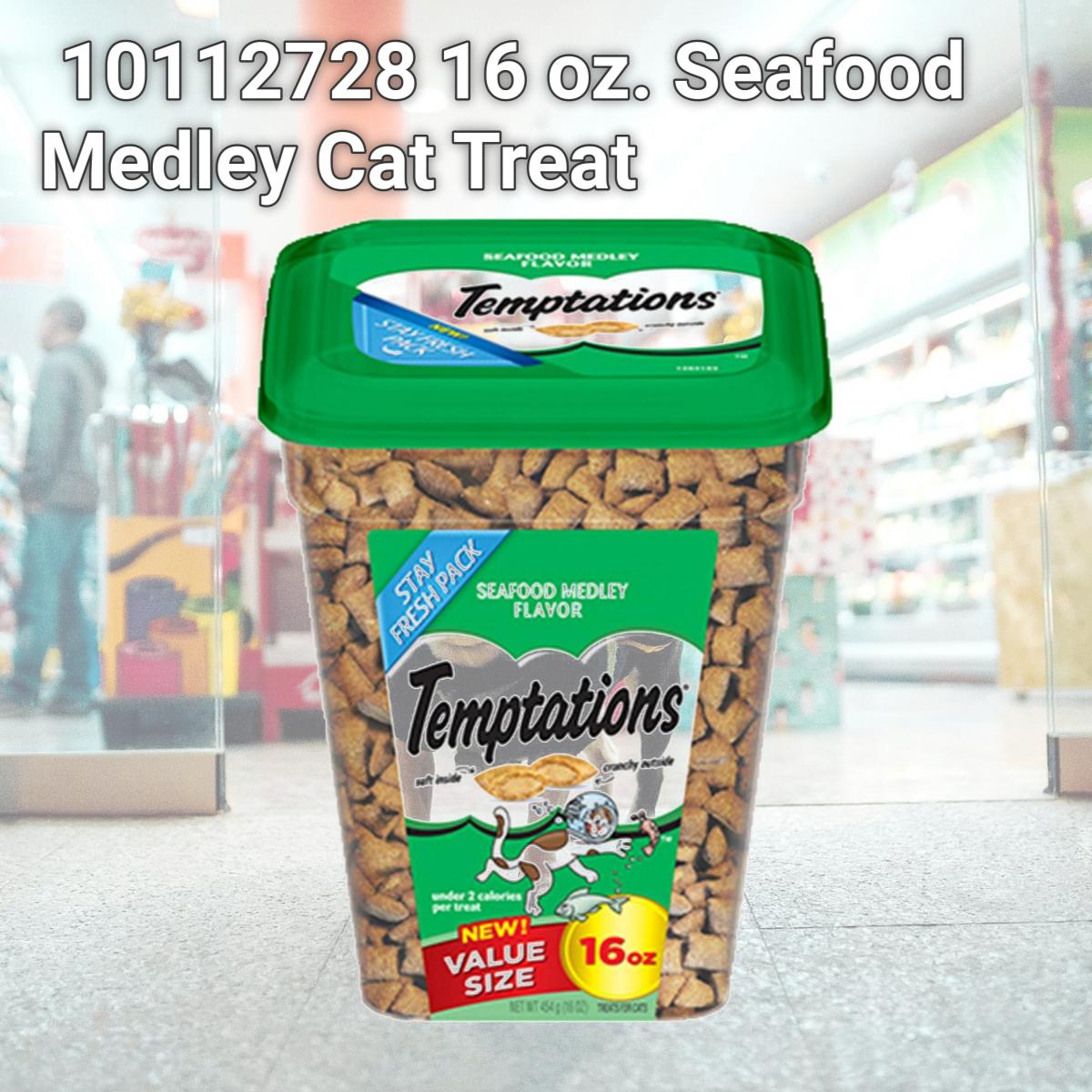 Picture of Whiskas Temptations 10112728 16 oz. Seafood Medley Cat Treat