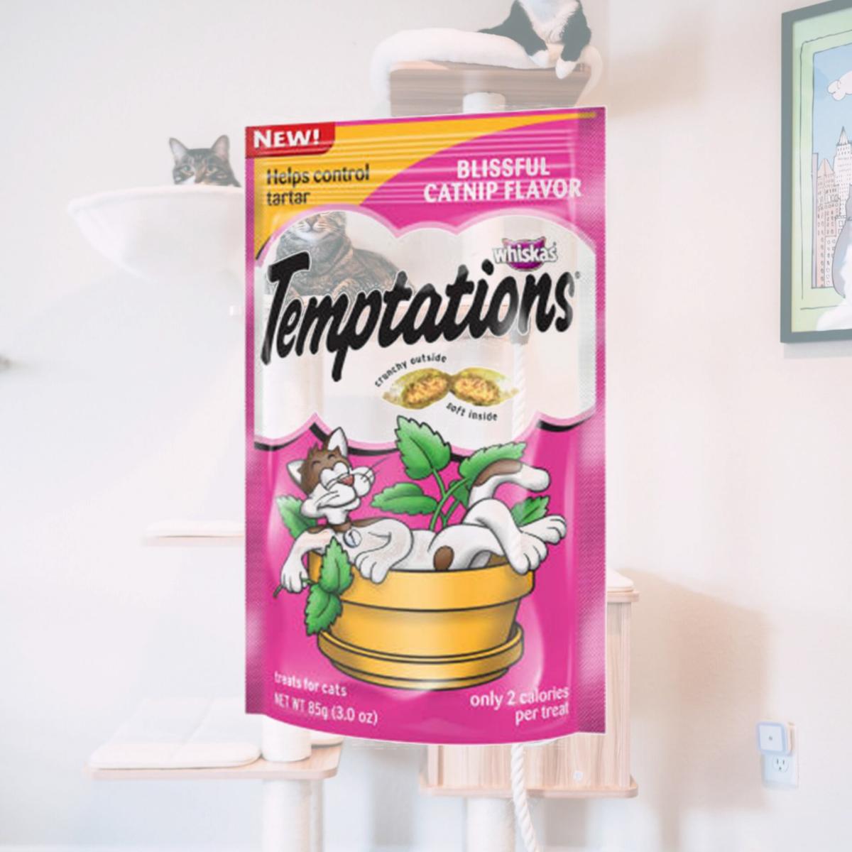 Picture of Whiskas Temptations 10084456 3 oz. Blissful Catnip Flavor