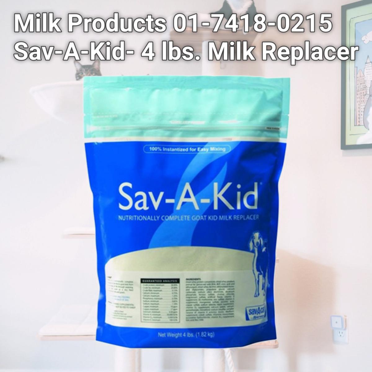 Picture of Milk Products 01-7418-0215 Sav-A-Kid- 4 lbs. Milk Replacer