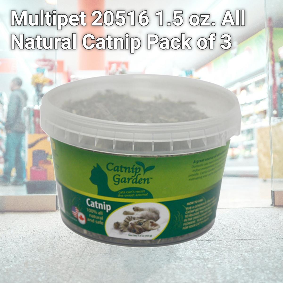 Picture of Multipet 20516 1.5 oz. All Natural Catnip Pack of 3