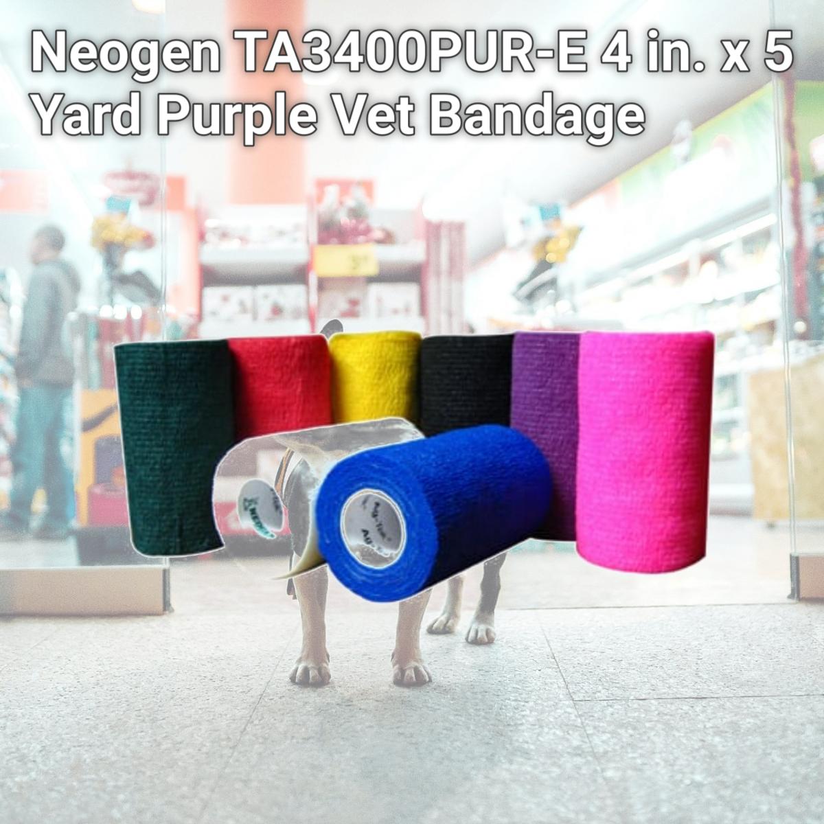 Picture of Neogen TA3400PUR-E 4 in. x 5 Yard Purple Vet Bandage