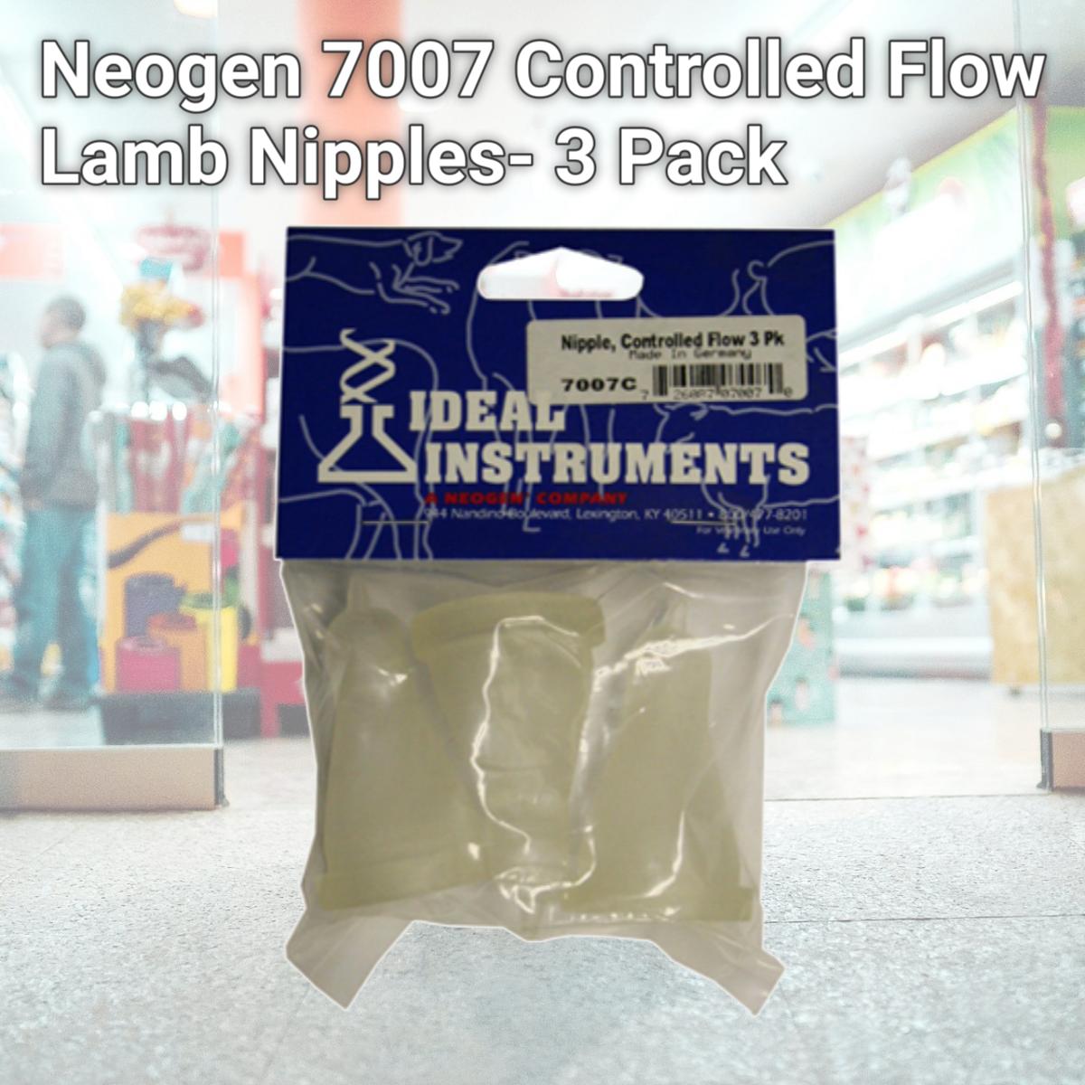 Picture of Neogen 7007 Controlled Flow Lamb Nipples- 3 Pack