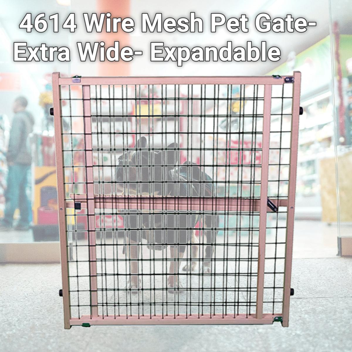 Picture of North States 4614 Wire Mesh Pet Gate- Extra Wide- Expandable